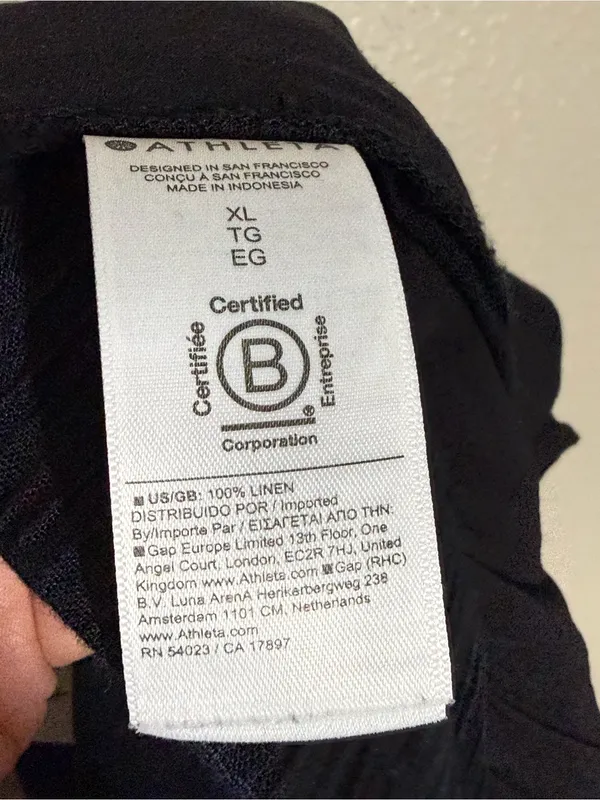 New Athleta Retreat Linen Ankle Pant XL - Image 5