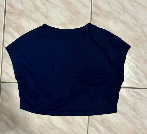 SHEIN Navy Blue 2-Piece Maxi Skirt & Crop Top Set – Size M - Image 2