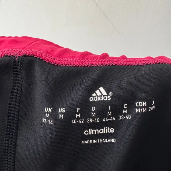 Adidas Black and‎ Pink Climalite Spandex Running Volleyball Shorts - Image 4