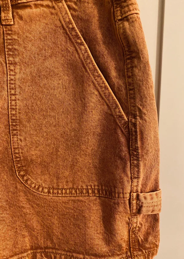 Universal Thread Rust Brown High Waisted Jean Shorts - Image 3