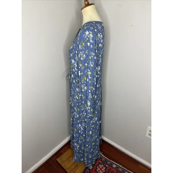 Reformation Lisse Dress in Blue Avery‎ Floral Sz 8 - Image 3