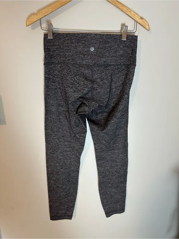 Lululemon Align 25” crop leggings heather black 8 - Image 5