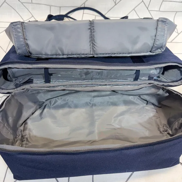 Lo & Sons Catalina Deluxe Tote Navy Blue Canvas Travel Weekend Bag READ - Image 12