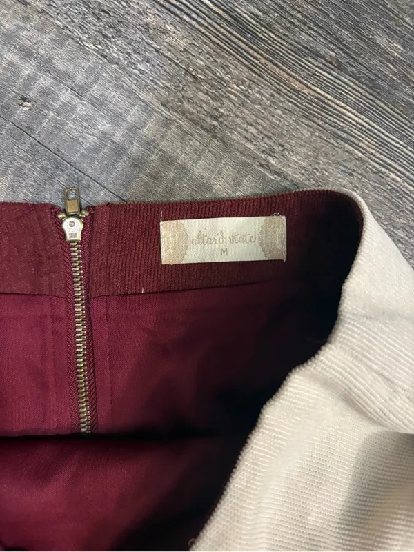 Altar'd‎ State Black Red Brown Cream Colorblock Mini Skirt - Image 2