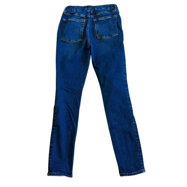 Good American Power Stretch Pull-On Skinny Jeans Dark Wash Size 3 Large Women's - Image 6