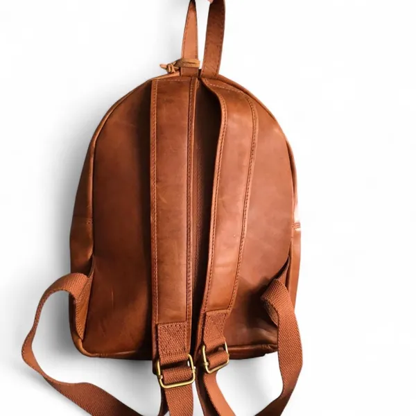 RARE Rawlings Red Label Genuine Leather Backpack Brown Red Stitch NEW Measurement in pics Unisex - Image 3