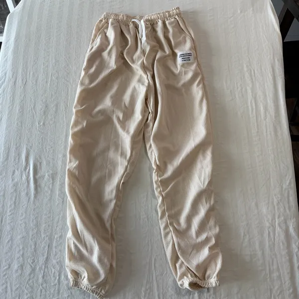 Women's Oversized Lightweight Two Piece Waffle Jogger Set Cream Size 3XL #260722 - Image 8