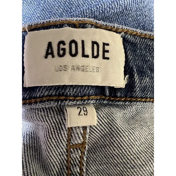 Agolde Toni Mid-Rise Straight Leg Jeans‎ Viewpoint Women's Size 29 - Image 8