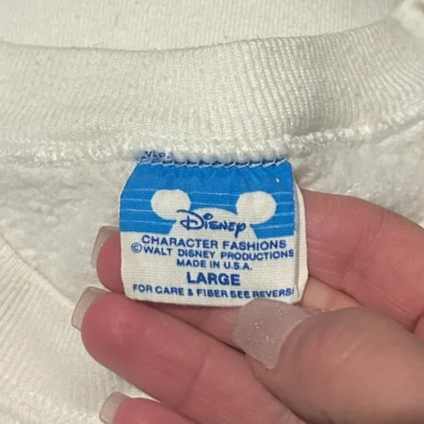 Vintage 1986 Walt Disney World 15 Year Anniversary Sweatshirt Sz L - Image 2