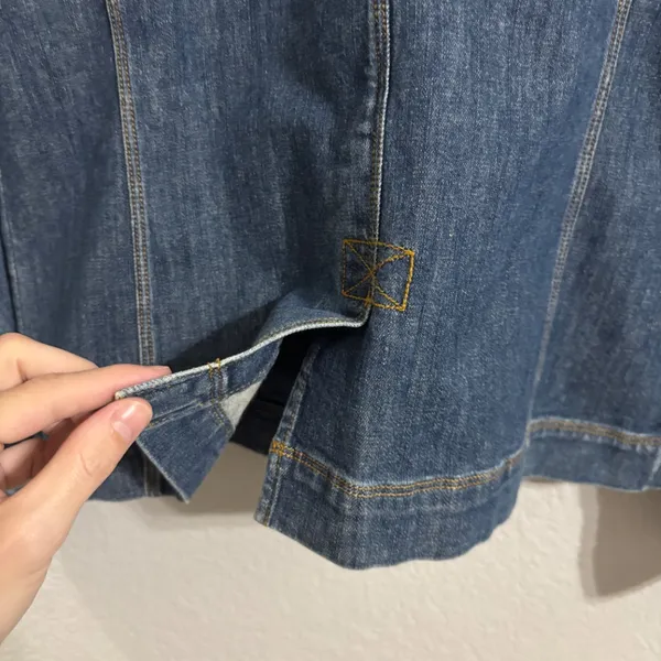 L.L. Bean Womens Size Small Denim Barn Coat Blue 1821 - Image 7