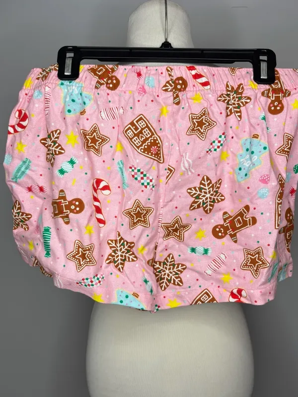 Old Navy - Pink Candied Ginger Printed Flannel Pajama Shorts - Image 2