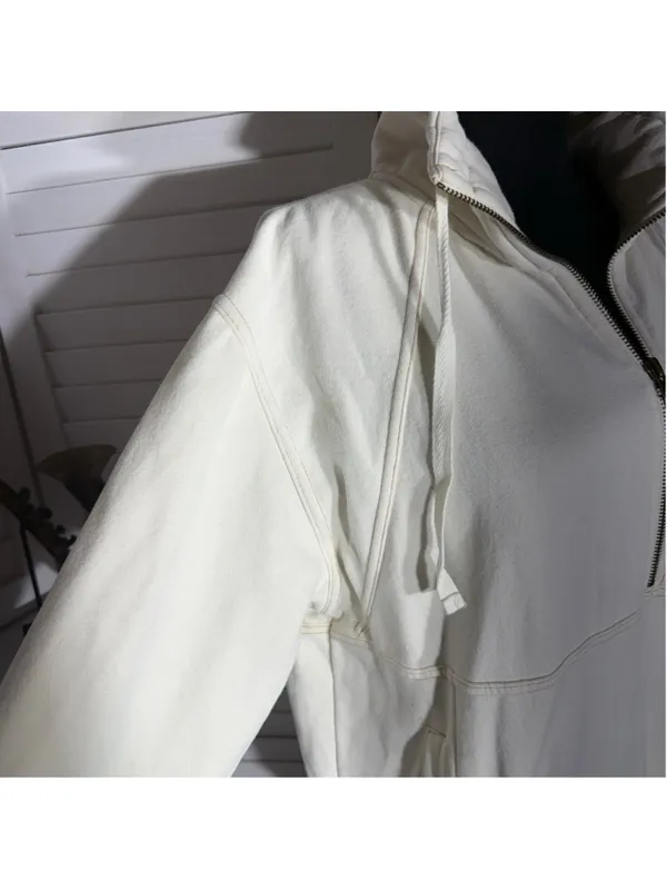 Urban outfitters Y2K oversized sweatshirt 1/2 zip cotton activewear grunge boho - Image 5