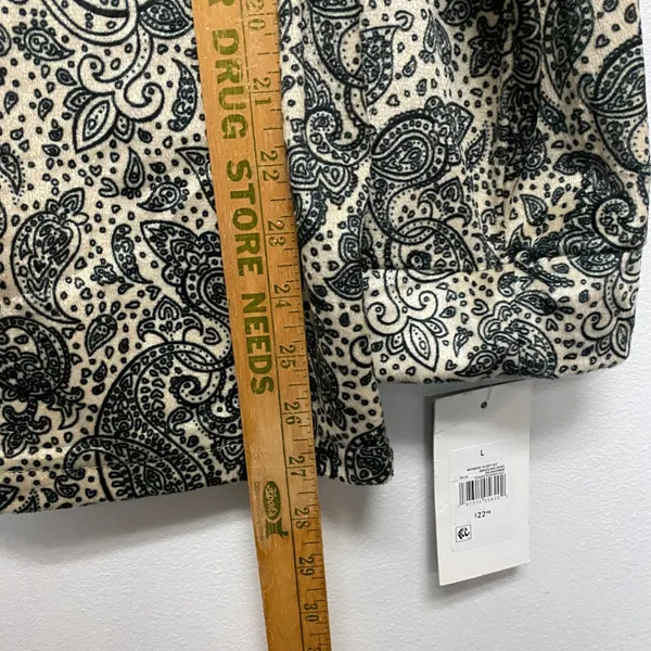Dogg Supply by Snoop Dogg‎ Large Paisley Button Down Sleep Top Pajama Lounge - Image 10