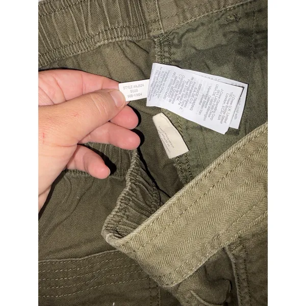 madewell womens camp shorts olive green large - Image 5