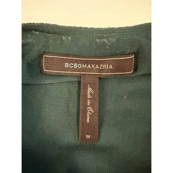 BCBGMAXAZRIA All Over Sequin Gown Jade Green Showgirl‎ Maxi Dress Formal Stretch - Image 10