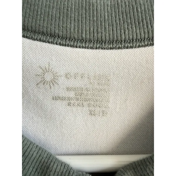 OFFLINE by Aerie Womens XS Sage Green Striped Seamless Medium Support Crop Tank - Image 3