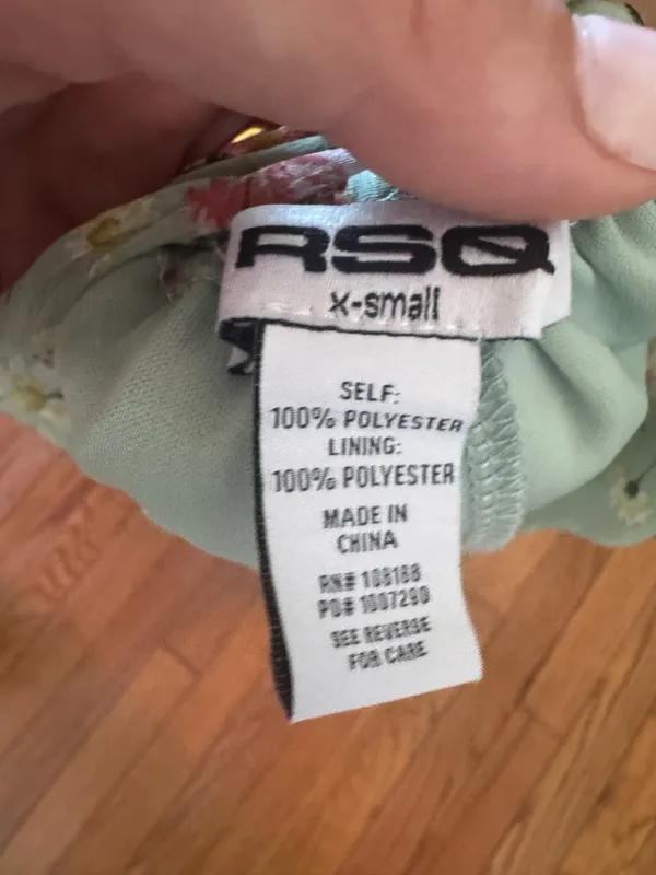 Green Floral Tillys Sundress - Image 3