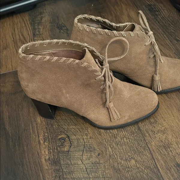 Lauren Ralph Lauren Brown Suede Ankle Boots - Image 4