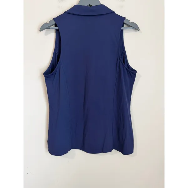 Lilly Pulitzer Luxletic Polo Tank Top Womens XL Navy Blue Sleeveless Meryl - Image 2