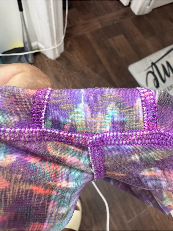 ALO Yoga Purple Multicolor Patterned Leggings - Image 9