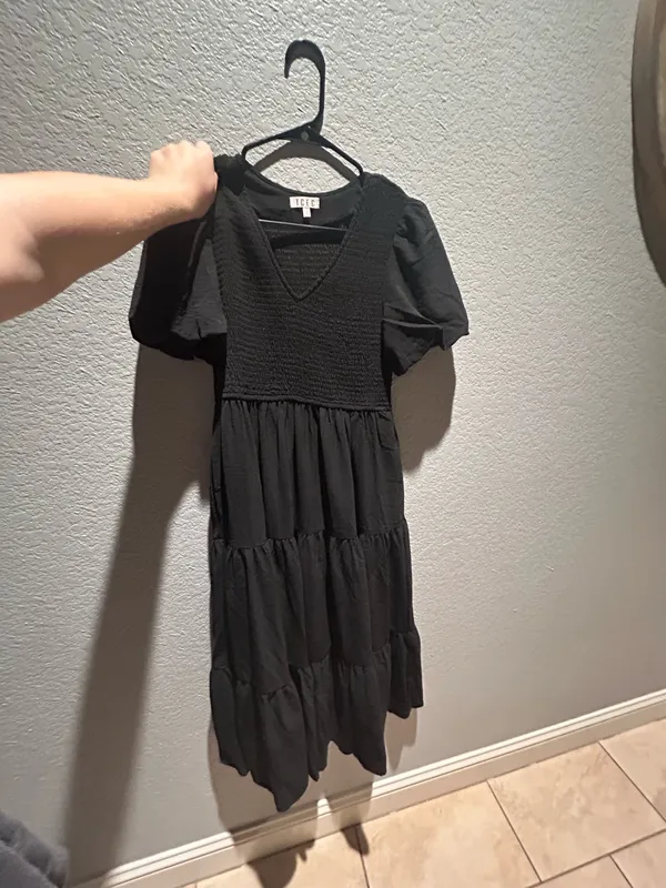 Black TCEC Ruffle Dress - Image 2