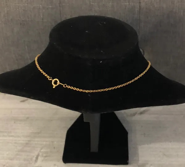 Gold Toned Crystal Necklace - Image 3