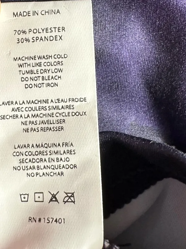 Darc Sport‎ Wolf Spirit Energy Crop Top Reaper Marble Purple Tie Dye XS Limited - Image 8
