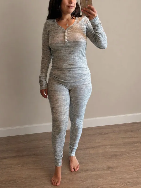 Victoria’s Secret PINK Thermal Pajama Set – Size Small (Vintage 2010) - Image 12
