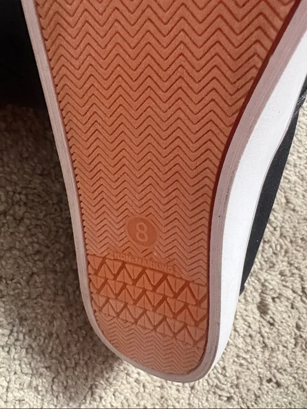 a new day Black Slip-On Canvas Sneakers with White Sole 9w - Image 7