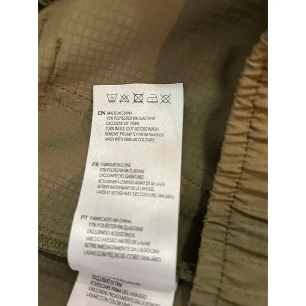 Varley Tacoma Straight Pleat Pant Olive‎ Ripstop Athleisure Utility Size Small - Image 8