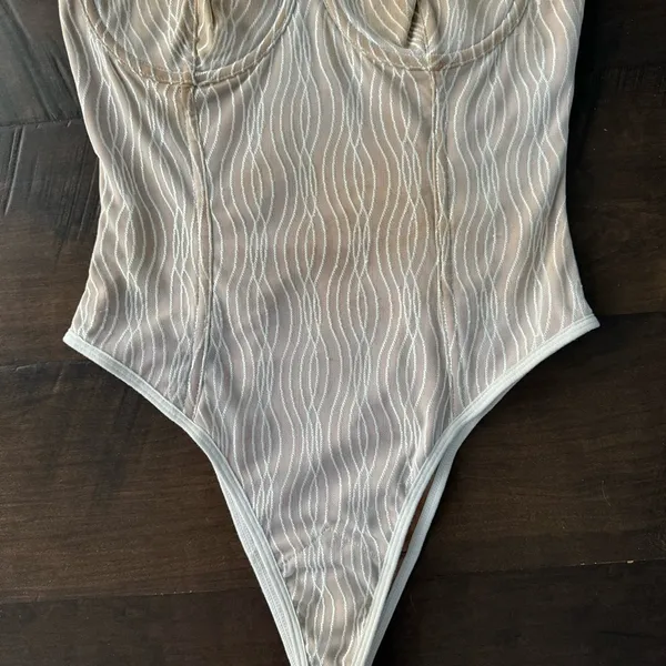 White Fox Corset Bodysuit - Image 6