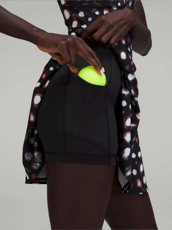 Lululemon Court Crush Tennis Dress Haze Dot Inverse Orange Multi 8 Pickleball - Image 4
