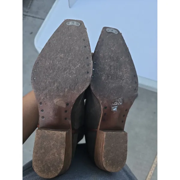 Free People We The Free Montage Tall Western Boots Chocolate Brown Sz 6.5 - Image 11