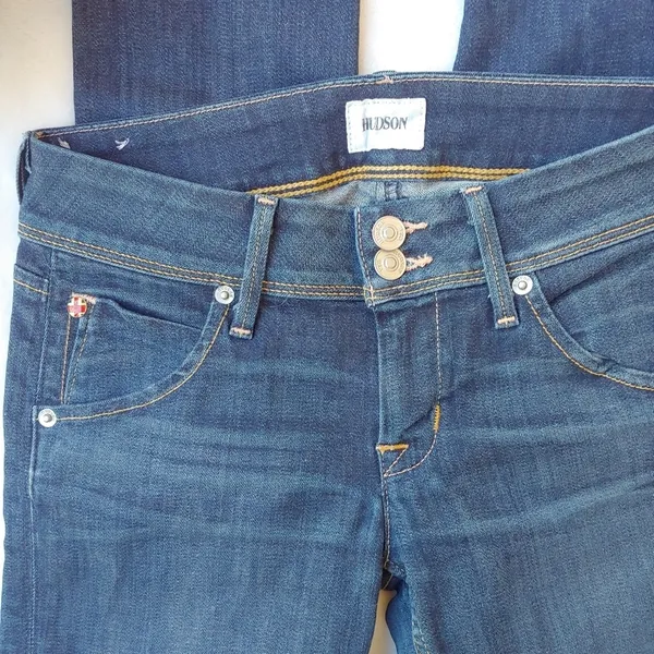Hudson Colin Flap Back Pocket Skinny Jeans… - Image 4