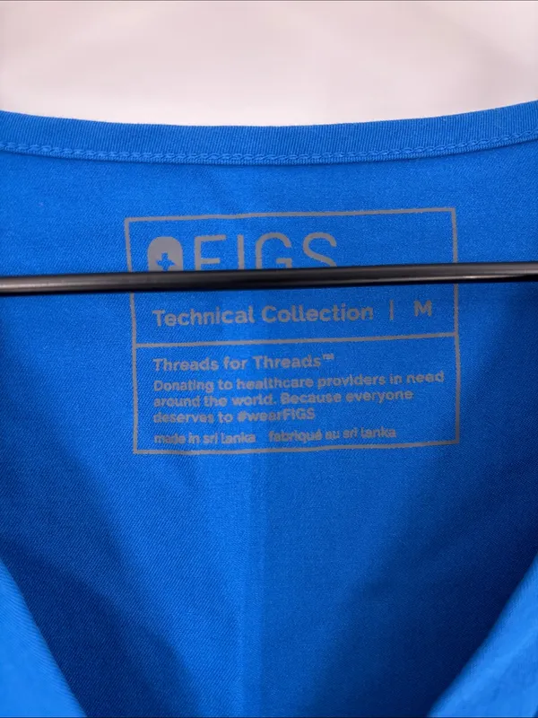 Figs Casma blue scrub top medium - Image 2