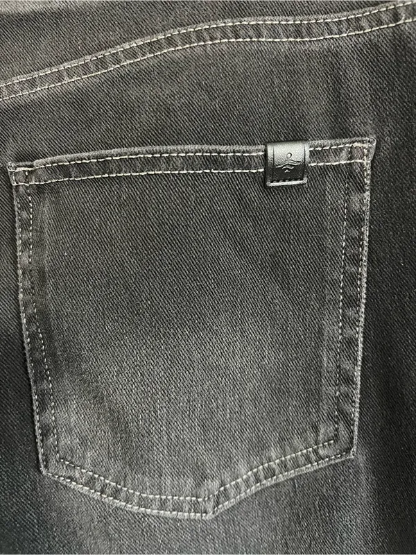 Halara Flex High Waisted Pockets Straight Leg Washed Casual Jeans - Image 3