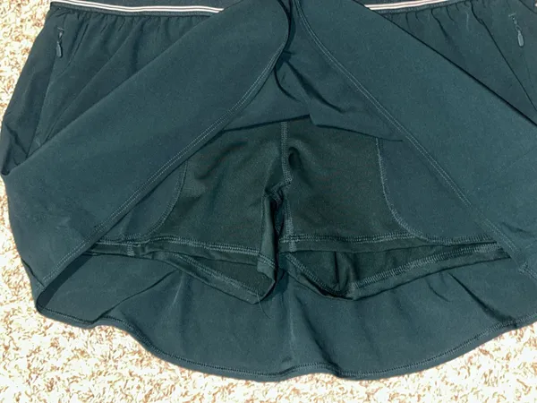 Avia Women's Active Skort with Curved Hem Deep Teal Size XL (16-18) - Image 4