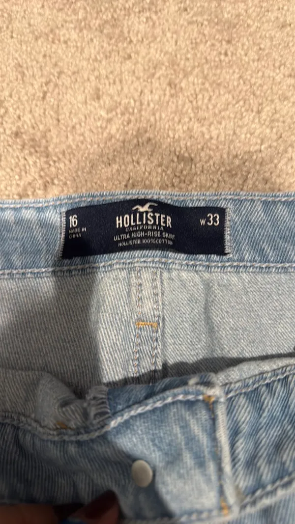 Hollister Ultra High-Rise Jeans Skirt - Image 2