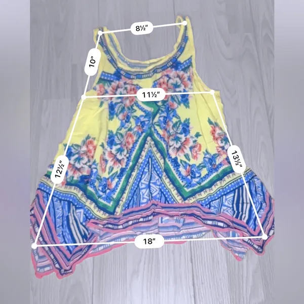 Women’s Multicolored Floral Tank Top - Image 4