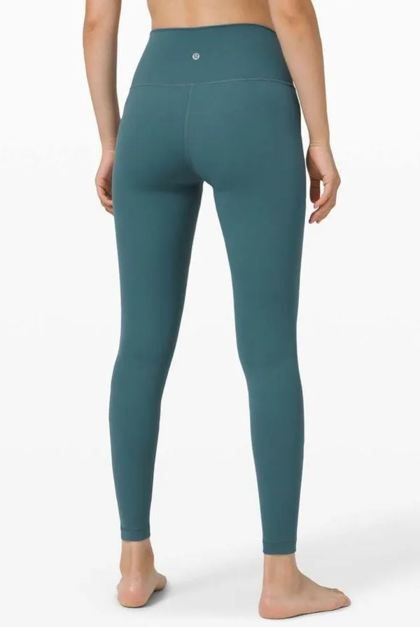 Desert Teal Wunder Under Lululemon Leggings - Image 2