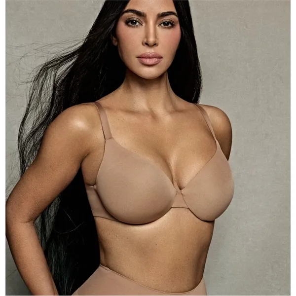 SKIMS Smoothing Intimates Full Coverage Lightly Lined Bra Clay‎ Size 34B - Image 2