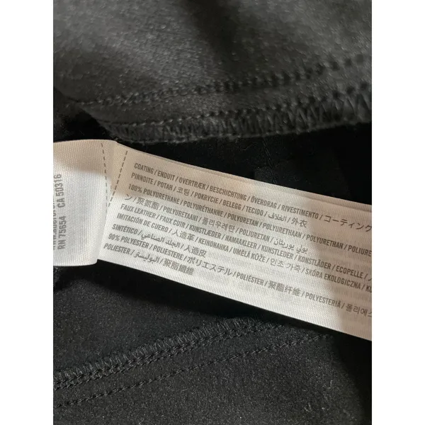 Abercrombie & Fitch 90s Straight Ultra High Rise Black Faux Leather Trousers 2 - Image 6