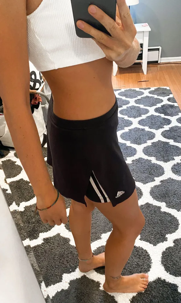 Adidas Black Athletic Skirt - Image 2