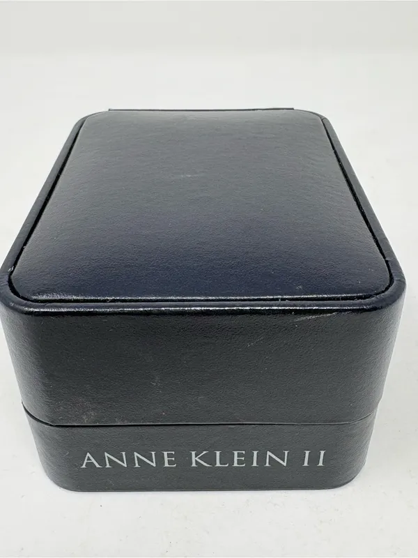 Anne Klein II Women’s Wristwatch Black Leather Strap & Anne Klein Watch Gift Box - Image 7
