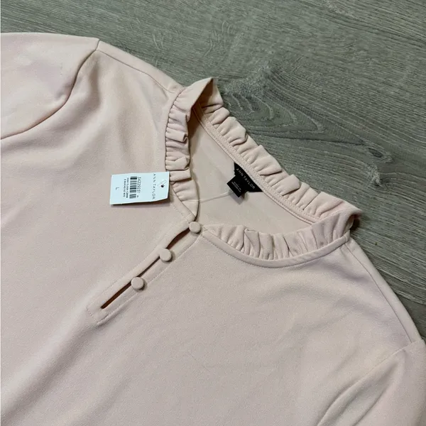 •ANN TAYLOR• ROSE PINK BLOUSE - Image 5