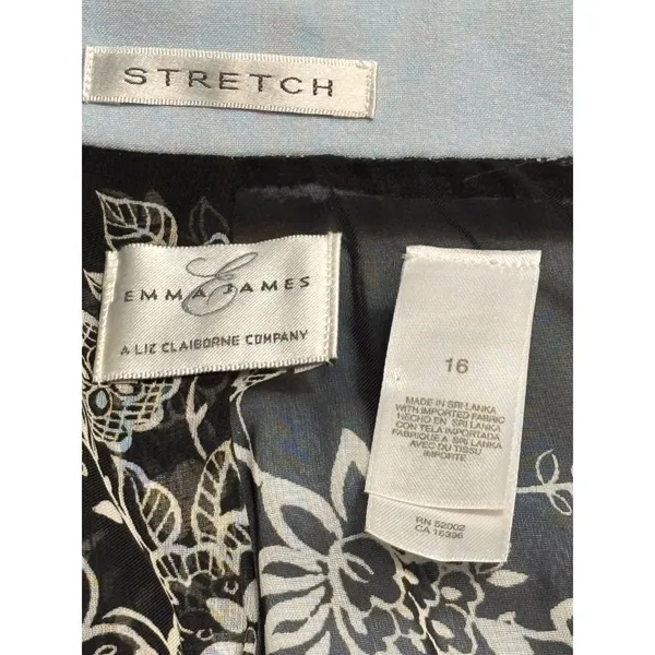 Emma James Stretch Long Blazer Jacket Light Blue Size 16 Career Office - Image 3