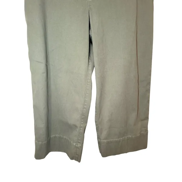 SPANX Stretch Twill‎ Cropped Wide Leg Pant Green Size Medium - Image 3
