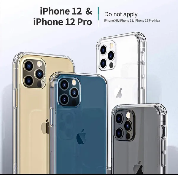 Luckymore Crystal Clear Case Compatible with iPhone 12/12 Pro - Image 5