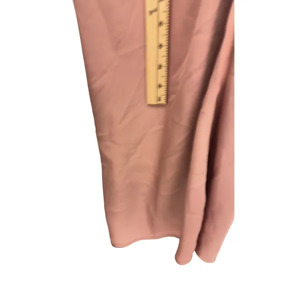 712 | Lulus Dusty Rose One Shoulder Satin Maxi Dress Formal Bridesmaid Size Small - Image 14