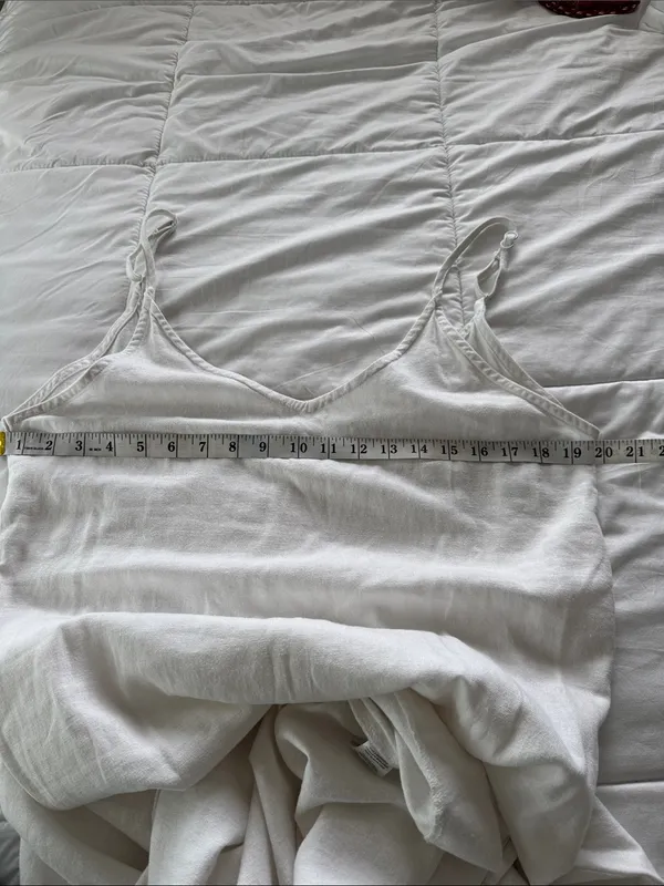 Ava + Esme Women’s Lightweight Slip Dress - White size M - Image 5